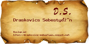 Draskovics Sebestyén névjegykártya